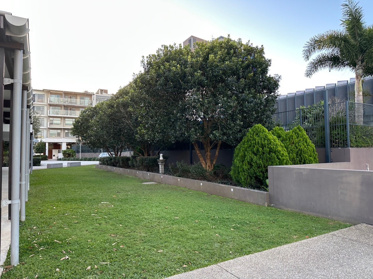 School and playground landscape design.