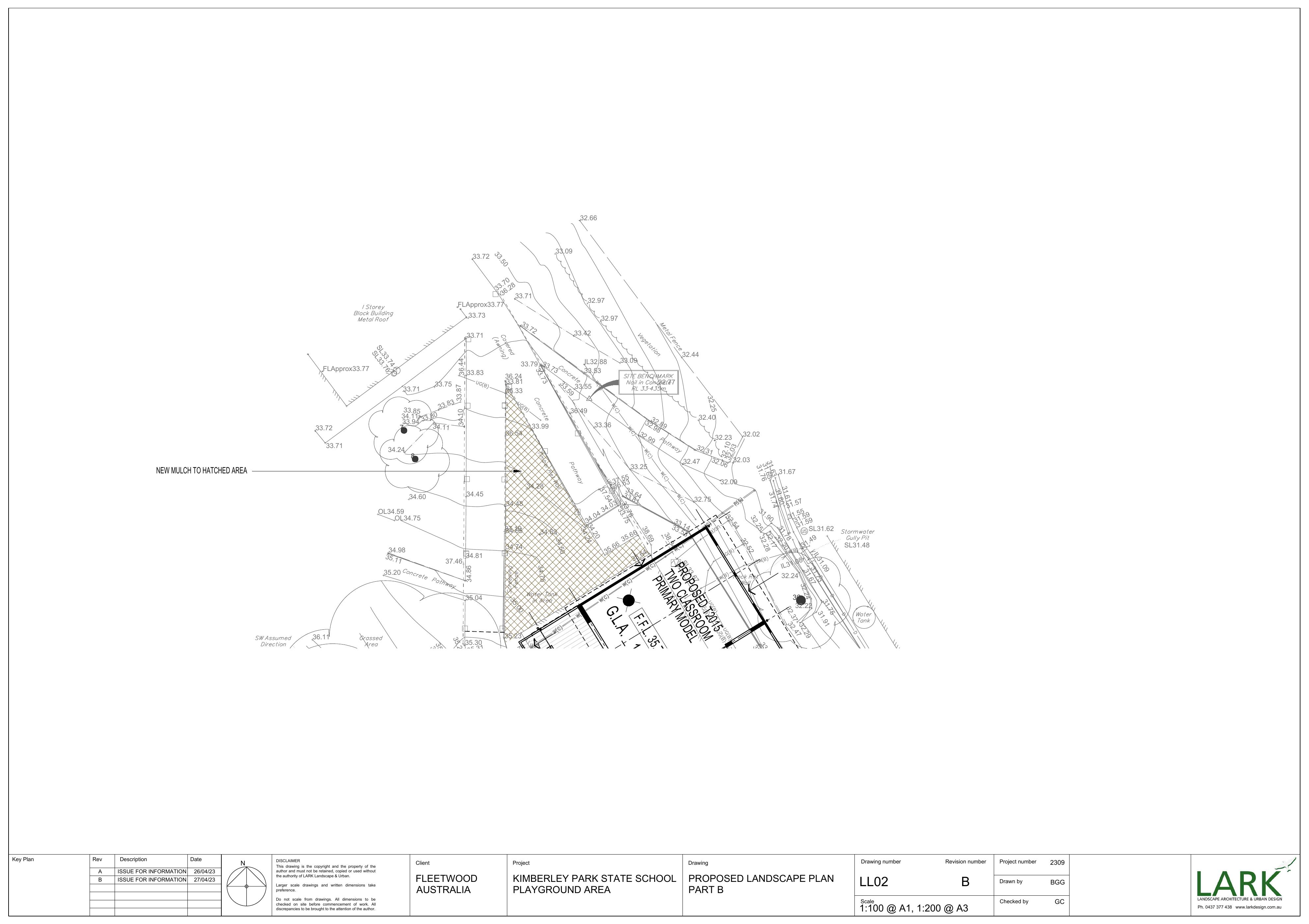 Kimberley Park State School — landscape concept sheet 3.